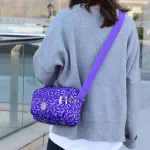 New Canvas Women's Bag Single Oulder Slant Crossbody SML BAG Leire Middle-GED PEOPLE MESGER BAG