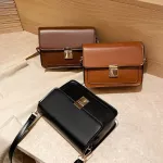 Pu Leather Oulder Bag Women Sml Flap Pac Crossbody Handbags Hi Quity Handle Tote Hasp Mesger Bags