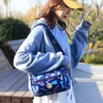 New Canvas Women's Bag Single Oulder Slant Crossbody SML BAG Leire Middle-GED PEOPLE MESGER BAG