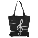 1pcwomen Girl Ca Canvas Music Notes Handbag Sol Satchel Tote Ng Bag Ca Tote Oulder Bags