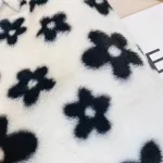 Women Crossbody Bag H Soft Fluffy Flower Printed Fe Ca Oulder Autumn Handbag Large Capacity Totes