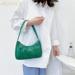 Women Se Pu Leather Handbag Solid Tor Pattern Ca Underarm Bag