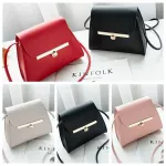 Ladies Sml Crossbody Oulder Bag Red Pu Bags For Women Concise Solid Flap Ca Bolsa Finina