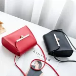 Ladies Sml Crossbody Oulder Bag Red Pu Bags For Women Concise Solid Flap Ca Bolsa Finina