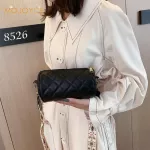 New Handbags Hi Quity Pu Leather Women Bag Cyder Retro Wide Oulder Bags Se Stereotypes Lattice Dropiing