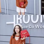 Ladies Sml Crossbody Oulder Bag Red Pu Bags For Women Concise Solid Flap Ca Bolsa Finina