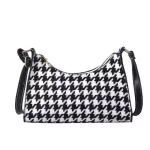 Popular Fe Daily Bag Ca Street Travel Oulder Se Hobo For Lady Pu Plaid Pattern Crossbody Bag