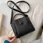 Simply Crossbody Bags Pu Leather Retro BuCet Mesger Bag Lady Travel Vintage Street Handbags for Women