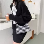 Popular Fe Daily Bag Ca Street Travel Oulder Se Hobo For Lady Pu Plaid Pattern Crossbody Bag