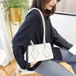 Solid Cr Handbag Women Pu Leather Portable Ca Totes Fe Travel Daily Oulder -Handle Bag