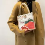 Printing Canvas Women Hand Tote Oer Bag Baset Haruu Oulder Bag -Handle Bags Fe Ladies Handbags Sml Handbag