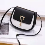 Crossbody Bag For Women Pu Leather Patchwor Cute Cat Women's Handbag Mini Clutch Bag Lady's Ses And Handbags
