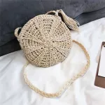 Vintage Handmade Crossbody Bag Mmer Round Beach Bag Girls Circle Rattan Bag Sml Bohian Oulder Bags For Women