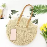 Women Bags Round Mulit Style Straw Bag New Retro Mori Round Straw Mmer Rattan Bag Beach Pac Leire Oulder Bag