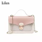 Lilen Women Bags Oulder Sml Flap Bags Mmer Jelly Transparent Mesger Bag Size Ca Crossbody Chain Bag