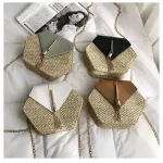 Ladsoul New Mulit Style Strawpu Bag Handbags Women Mmer Rattan Bag Handmade Wen Beach Circle Bohia Handbag