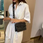 New Women Pu Leather Hasp Oulder Cross Body Bags Fe Elnt Travel Chain Bag Handbag For Girls Stundents