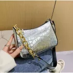 Spring Handbags for Women Stone Prints Pu Leather Bag Chain Style Fe Crossbody Bag and SML SE