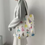 B02230 Cute Cartoon Princess Canvas Bag Tote Handbags Women Ladies Oulder Bag Anime Ca Sol Bags