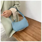 Design Women Sml Baguette Handbags Soft Pu Leather Ladies Armpit Oulder Bags Vintage Girls Clutch Se Tote