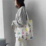 B02230 Cute Cartoon Princess Canvas Bag Tote Handbags Women Ladies Oulder Bag Anime Ca Sol Bags