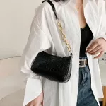 Spring Handbags For Women Stone Prints Pu Leather Oulder Bag Chain Style Fe Crossbody Bag And Sml Se
