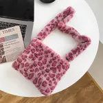 Vintage Pard Prints Women Sml Square Oulder Bag Soft H Ladies Crossbody Bags F Fur Fe Handbags Tote