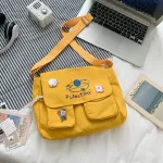 Orean Ca Satchels Women Collage Student Mesger Bag Canvas Bag For Women Pt Print Crossbody Bag Oulder Bag Women