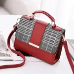 Pattern Plaid Sml Pu Leather Crossbody Bags For Women Luxury Hasp Oulder Handbags Ladies Travel Cross Body Bag