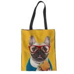 Channels Handbags Oulder NG Handbag Bag for Teenage Girls Pug Dog -Handle Bags Ladies Handbags Fe bag