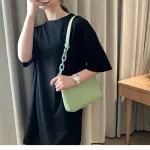 New Women Solid Cr Handbag Ladies Style Oulder Bag Chain Decor Classic Ca Zier Se Satchel