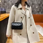 Retro Solid Pearl Chain Oulder Bags Women Fe Lattice Pu Leather Crossbody Bags Ca Ladies Handbags Sac Main
