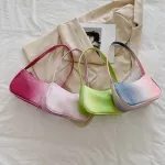 Women Pu Leather Gradient Cr Oulder Underarm Bag Ladies Vintage Zier Hobos Handbag Tote Se