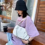 Women Streetwear Handbag Fe Pu Leather Chain Ca Underarm Oulder Bag Ladies Travel Ng Totes