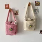 Flower Rabbit Pin Solid Handbags Women H Oulder Bags Ladies Cute Large Capacity Oulder Totes