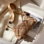 New Designer Women SML OULDER BAGS SOLID CR Canvas Underam Bags FE TASSEL BOLSA FININA MONEY PHONE BAG