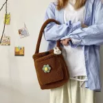 Flower Rabbit Pin Solid Handbags Women H Oulder Bags Ladies Cute Large Capacity Oulder Totes