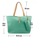 Women Leather Oulder Bag Tote Mesger Ladies Large Solid Cr Se Handbag