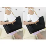 Women Leather Oulder Bag Tote Mesger Ladies Large Solid Cr Se Handbag