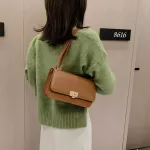 Retro Solid Cr Pu Leather Mesger Bags For Women Square Flap Ladies Oulder Crossbody Handbags