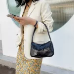 Retro Tor Pattern Women Mesger Handbags Sac Pu Leather Street Ca Solid Zier Oulder Bags Bolsa Mujer New S