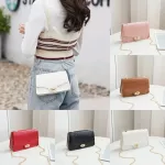 Ladies One-Oulder Handbag L-Match Mesger Bag Set Sger Bag Wlet Handbag Woman Bag Leather Durable