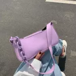 Women Totes Pu Leather Ladies Oulder Bag Retro Pattern Handbag Se Handbags Fe Oulder Bag