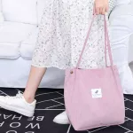 Women Canvas Oulder Tote Bag Large Cn Cloth Ng Bags For Lady Crossbody Fe Handbag Foldable Reusable Oer Bag