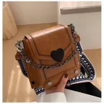 Retro Women Handbag Ladies Crossbody Mesger Bags Hi Quity Pu Leather Fe Flow Oulder Bag
