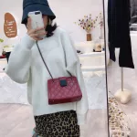 Lattice Pattern Women Oulder Crossbody Bags Ca Pu Leather Chain Solid Cr Underarm Oulder Handbags