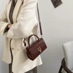 Women's Branded Sml Oulder Bag Soft Pu Leather Crossbody Bags Fe Chain Bag Solid Cr Loc Ses Sac Fme