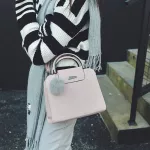 Women Handle Satchel Pu Leather Handbags Tote Se Oulder Bag With Hairbl Oulder Crossbody Bags Tassel Pouch