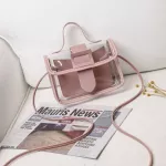 MMER DY 2/SETS Transparent Jelly Oulder Bag Women Chain Chain Chain BuCet Beach Handbag Clutch Retro Tote Bag