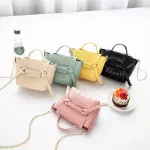 New And Sweet Women's Oulder Bag Pu Mesger Bag Chain Bag Cross Bag Cer Solid Cr Sml Square Bag